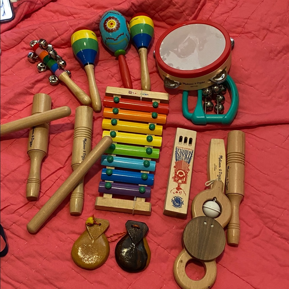 16 pc Melissa & Doug Musical Instruments Music wood other brands added